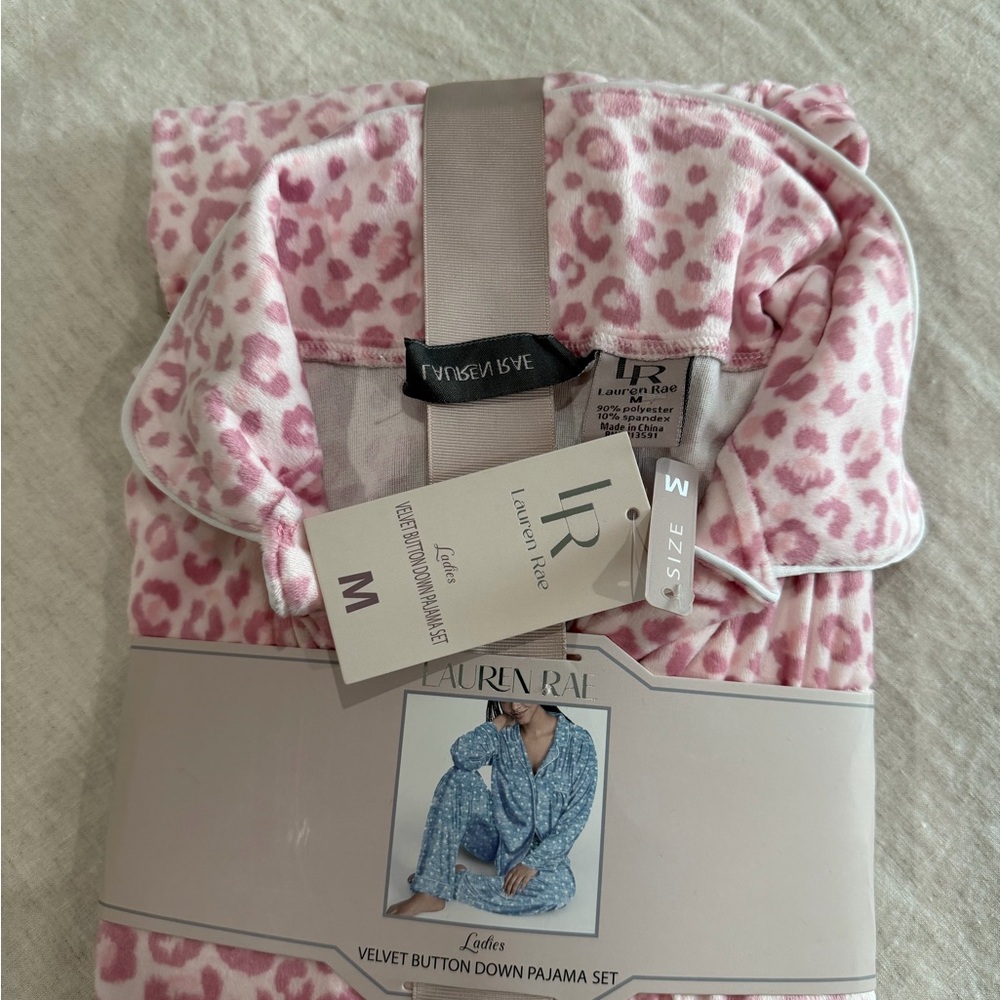 Pink Leopard Print Pajama Set